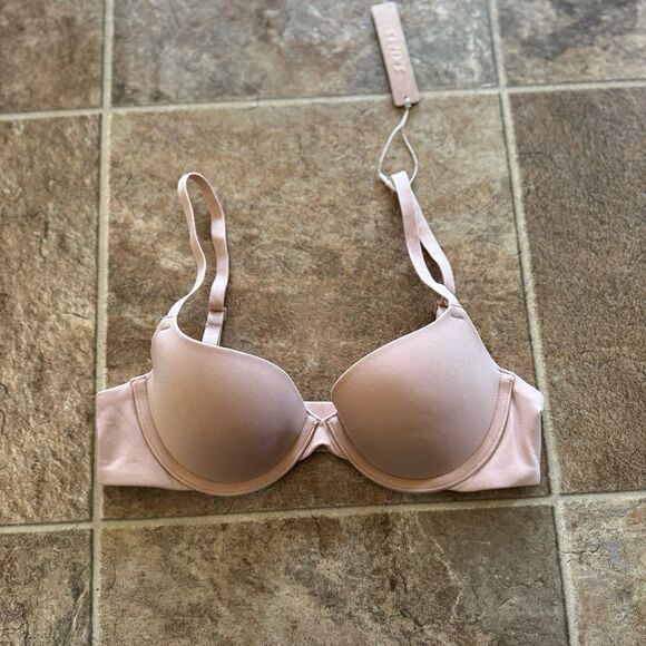 Skims Fits Everybody Push-up Demi Bra Clay Size 32A - Picture 1 of 7